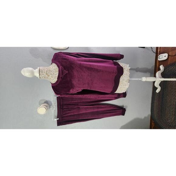 Purple Velour Loungewear Set XXL Honeydew - Picture 1 of 7